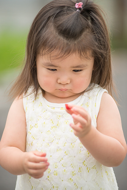 小さい子のアップ